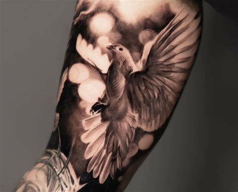 dove tattoos|realistic dove tattoos.